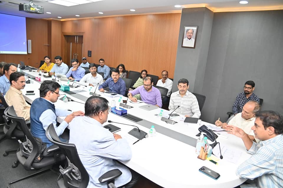 Minister KTR held review meeting officials from IT, Industries and Commerce Department 02-01-2023