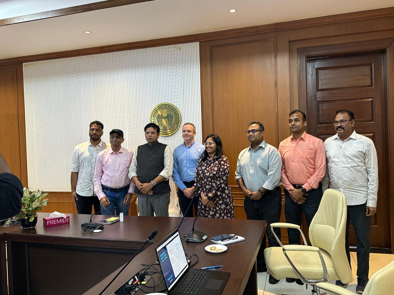 Minister Sridhar Babu held meeting with Microsoft Officials - 01-07-2024 (5)