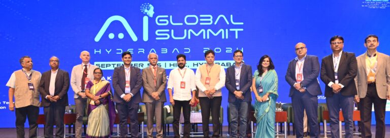 Chief Minister Sri A Revanth Reddy inaugurated two day Global AI Summit at the HICC, Hyderabad 05-09-2024 (3)